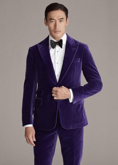 Men's Ralph Lauren Kent Velvet Dinner Jacket | 024369RXD